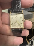 1950 Lord Elgin Grade 626 21 Jewels 14K Gold Filled Art Deco Wristwatch. Fixed Price $324.68.