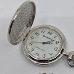 Remington Quartz Pocket Watch New Battery W/ Chain. Fixed Price $37.95.