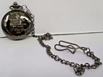 To My Dad Black Steel 12-IN Chain Pop-open Quartz Analog Pocket Watch Love You. Fixed Price $18.00.
