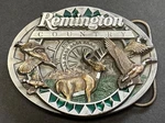 1996 Remington Country Sculpted Bergamot O-400 Enameled Pewter Belt Buckle Usa. Fixed Price $40.00.