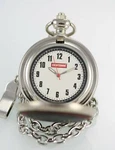 Craftsman White Mens Stainless Steel Silver Quartz Battery Pocket Watch. Fixed Price $22.45.