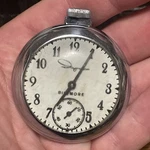 Ingraham Biltmore Pocket Watch - Works, Missing Handle. Fixed Price $19.80.