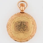 Hampden Size Scallop Edge Gold Filled Hunter Case Hc Circa 1891 55MM Fancy. Fixed Price $1295.00.