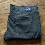 Dockers Men's Straight Fit Green Twill Casual Pants 38X32 Cotton Blend Pockets. Fixed Price $15.00.