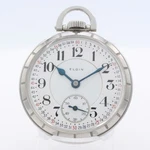 Antique 1917 Elgin B.w. Raymond Mechanical Railroad Pocket Watch 372 Steel Usa. Fixed Price $361.60.