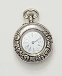 Antique 35MM Lady Racine Geese Bird Open Face Pocket Watch Case Sterling Silver. Fixed Price $155.00.