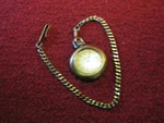 Coleman Pocket Watch With 12.5" Metal Chain And Belt Clip. Fixed Price $17.99.