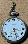 Illinois Pocket Watch 17 Jewels Manual Open Face Silverplate Roman Dial. Fixed Price $93.38.