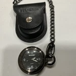 Wolverine Pocket Watch WV3042 Gun Metal With Case & Chain!. Fixed Price $30.00.