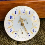 1894 Hampden 18S 15J Fancy Dial Hunting Case Pocket Watch Movement Runs. Fixed Price $175.00.