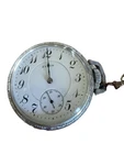 Vtg Elgin G.m. Wheeler 17 Jewels Mechanical Silver Pocket Watch Arabic Numerals. Fixed Price $190.99.