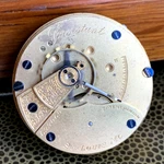 1890 Hampden Grade Springfield 18S 7 Jewels Gilt Pocket Watch Movement Runs. Fixed Price $79.00.