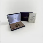 Arnex Quartz Full Pocket Watch - Gold Train Motif W/ Box & Manual. Fixed Price $54.99.