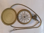 Westclox "hunter" Model Pocket Watch With Chain...working. Fixed Price $34.95.