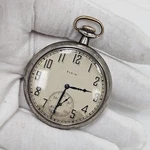 Antique 17 Jewel Elgin Pocket Watch Sterling Silver Philadelphia Case Mechanical. Fixed Price $195.00.