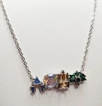 Silver Tone Park Icon Necklace Walt Disney World Castle. Fixed Price $38.99.