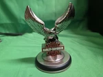 Franklin Mint Harley-davidson Eagle Emblem Pewter Pocket Watch Stand 1998. Fixed Price $34.95.