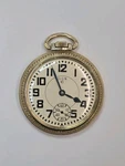 Elgin Grade 324 Mechanical Gold Toned Pocket Watch Running. Fixed Price $150.00.