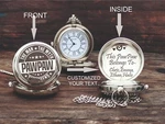 Pocket Watch - Personalized Gift For Family Engraved. Fixed Price $30.00.
