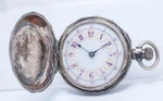 1890S Fancy Lady Rose Swiss Hunter Pocket Watch - Coin Silver .900 34.5MM. Fixed Price $159.99.