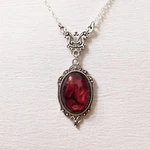 Gothic Blood Red Quartz Pendant Necklace Vampire Witch Choker Women Jewelry. Fixed Price $11.99.