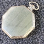 UG7: 12S Extra Fine Illinois 8-SIDE White Gold Filled Pocket Watch Case 21J 23J. Fixed Price $129.00.