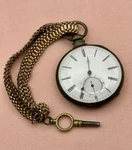 Victorian Swiss Silver Pocket Watch Argent 1800S. Fixed Price $200.00.