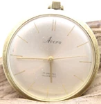 Accro Incabloc Swiss Pocket Watch 17J 43MM For Repair (TE3). Fixed Price $39.95.