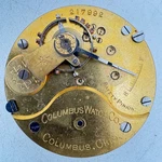 Antique 18S 1891 Columbus Watch Co. Hunter Pocket Movement North Star Usa. Fixed Price $96.05.