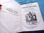 Antique Book Napoleon Saint Helena Illustrated Map Two Parts Vol C.1851. Fixed Price $299.99.