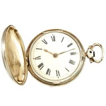English Verge Fusee Antique Sterling Silver Keywind Pocket Watch CA1850S. Fixed Price $675.00.