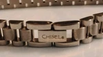 Chisel Stainless Steel Watch Chain Style Choker Necklace 12 Signed. Fixed Price $40.00.