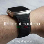 Magnetic Alcantara Strap For Apple Watch Ultra 2 Band Suede Leather Accessories. Fixed Price $53.76.
