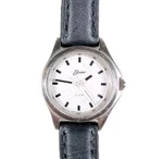 Belair Womens 5ATM Silver Tone Stainless Steel Watch 35M Leather Band Battery. Fixed Price $29.99.