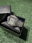 Men's Moissanite VVS1 Diamond-tested Watch Iced Out Text. Fixed Price $90.00.
