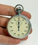 Vintage A.r. & J.e. Meylan Type 204A Swiss Stopwatch - 7 Jewels W/ Orig Case. Fixed Price $30.00.