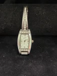 So Ladies Silver Tone Crystal Accent Watch Running S1. Fixed Price $9.22.