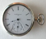 Elgin 12S 7J C1905 M2 G301 Pocket Watch Philadelphia Silverode Case Runs Great. Fixed Price $99.00.
