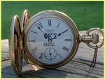 Antique 1890 Waltham 14S Hunter Case Pocket Watch Keeps Time Complete Wchain. Fixed Price $595.00.