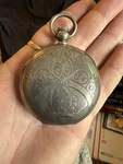 Antique Coin Silver Pocket Watch A&m Co. Rare Heavy Vintage From 1886 Nice. Fixed Price $399.00.