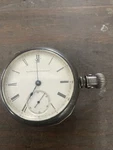 1884 Elgin Pocket Watch Model 3 18S 11 Jewels Silver Tone Case. Fixed Price $200.00.
