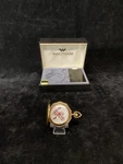 Vintage Gold Waltham "tackled" Norman Rockwell Pocket Watch - Limited Edition J7. Fixed Price $99.99.