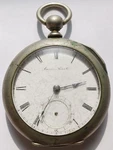 1871 Waltham Wm Ellery Pocket Watch 18S 11J Key Wind Silverine For Parts Repair. Fixed Price $99.50.