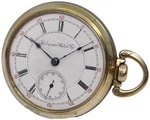 Scarce 1899 Hampden Grade "3 Ball" 17J 18S Railroad Pocket Watch Lever. Fixed Price $569.95.