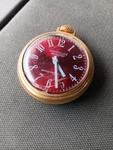 Westclox Scepter Pocket Watch Red Dial Yellow Gold Shock-resistant Analog. Fixed Price $44.50.