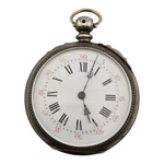 Antique Silver Pocket Watch Open Face Key Wind / Set Fancy Engraved Back. Fixed Price $75.00.