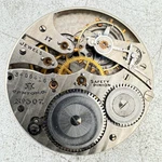Antique 1916 Hampden Roman 17J Mechanical Pocket Watch Movement No. 307 Fparts. Fixed Price $33.90.