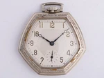 Illinois 12 Size 17J Jewel Marquis Autocrat W/6 Sided 14K White Gold Filled Case. Fixed Price $295.00.