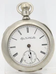 Elgin 5696835 Grade 73, 18S 7J Pocket Watch Dueber Silverine Runs (fr). Fixed Price $99.95.