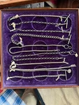 Single Sterling Silver Vest Chain C:1890 Style Choice Nos Never Used! 1896. Fixed Price $175.00.